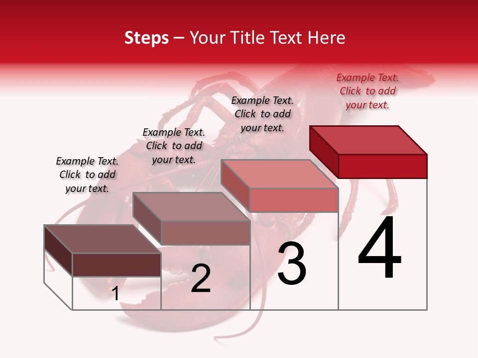 Isolated Red Cook PowerPoint Template