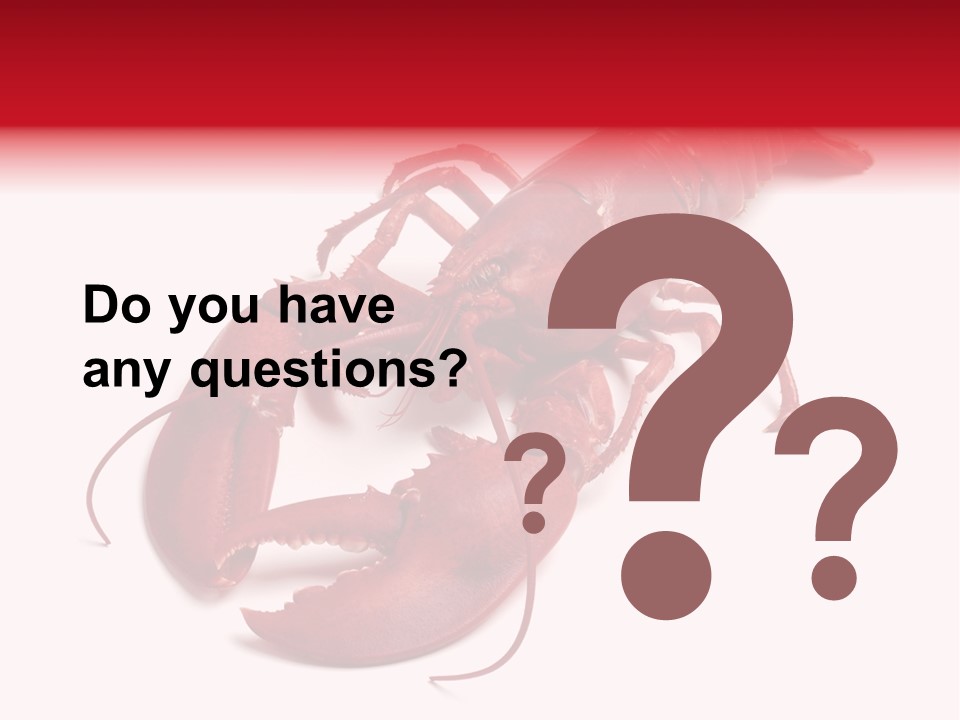 Isolated Red Cook PowerPoint Template