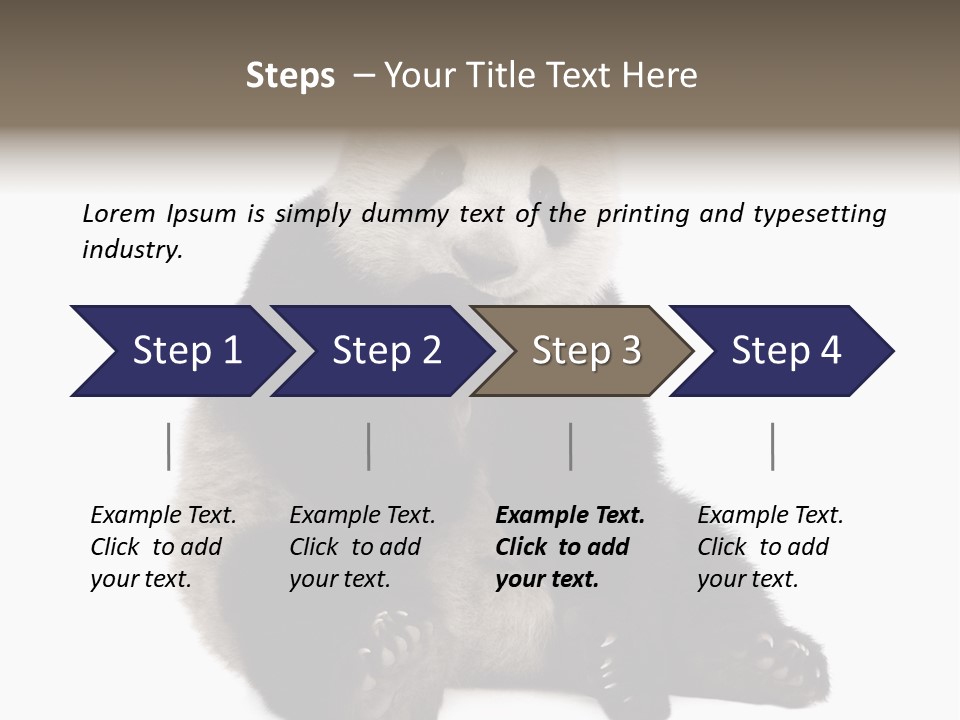 Animal Ursidae Black And White PowerPoint Template