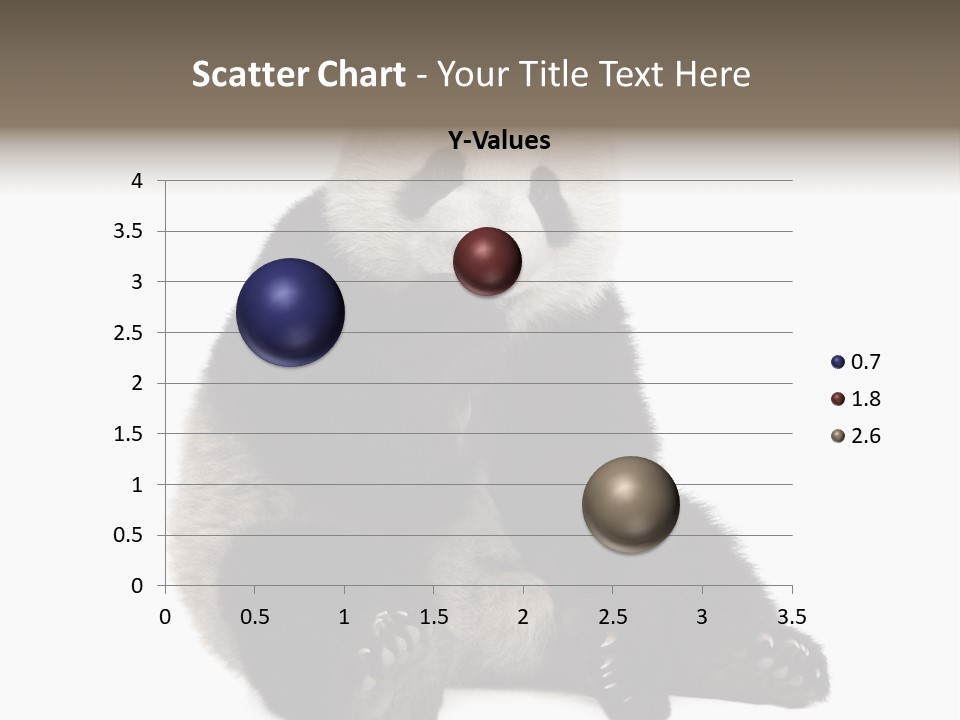 Animal Ursidae Black And White PowerPoint Template