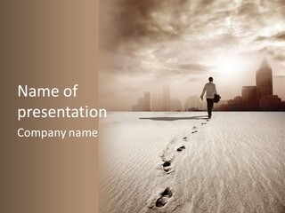 Skyline Back Work PowerPoint Template