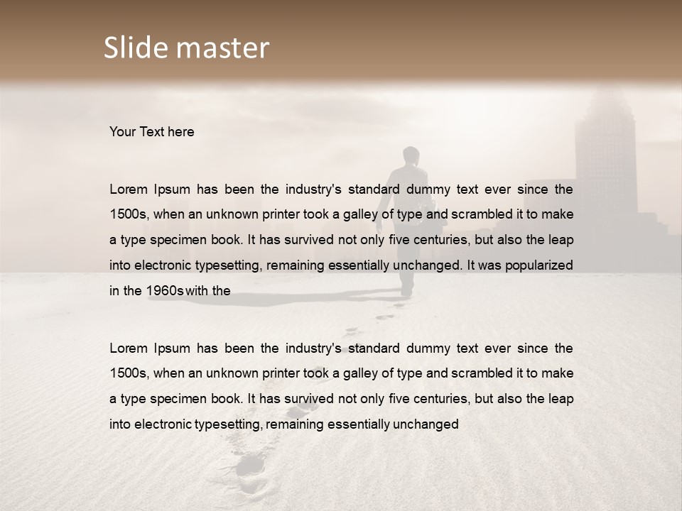 Skyline Back Work PowerPoint Template