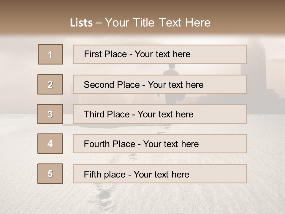 Skyline Back Work PowerPoint Template
