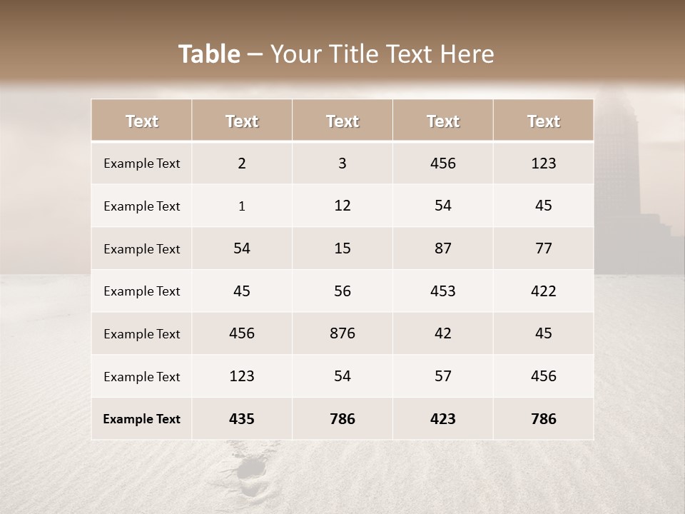 Skyline Back Work PowerPoint Template