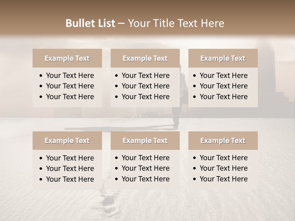 Skyline Back Work PowerPoint Template