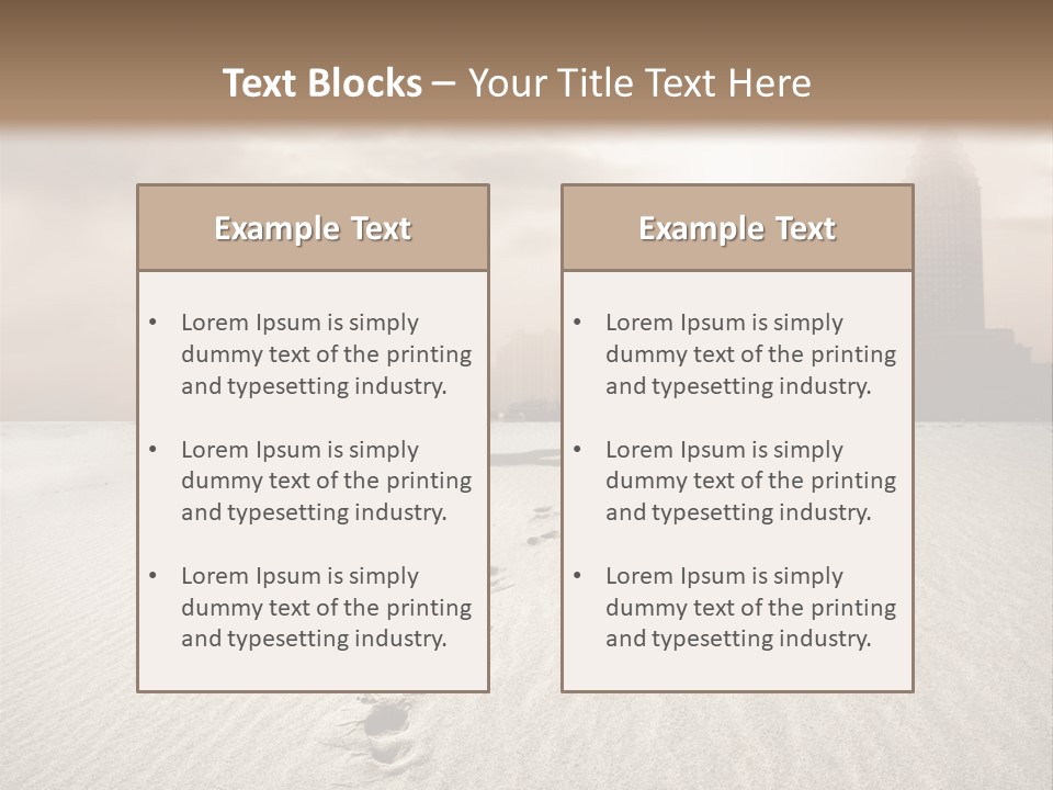 Skyline Back Work PowerPoint Template