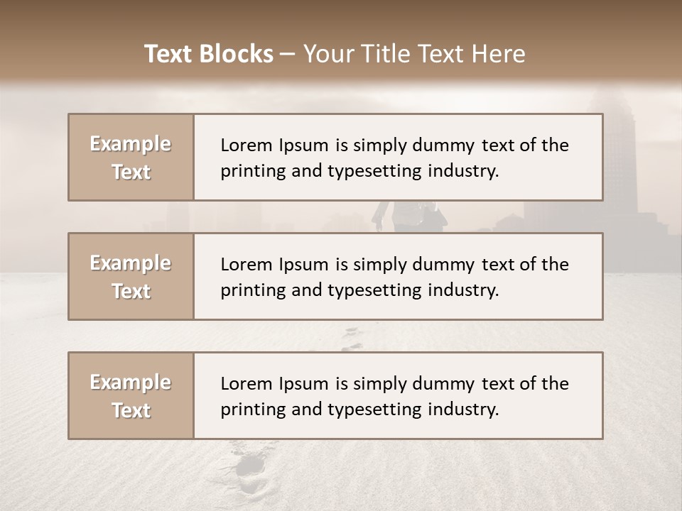 Skyline Back Work PowerPoint Template