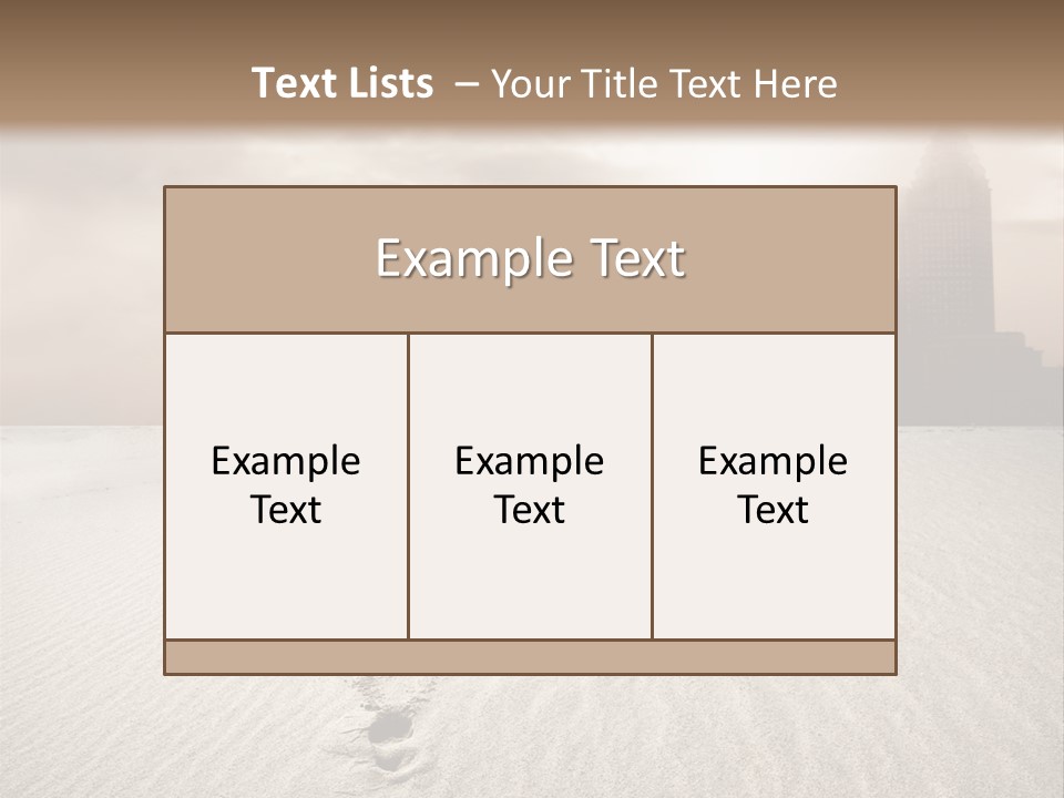 Skyline Back Work PowerPoint Template