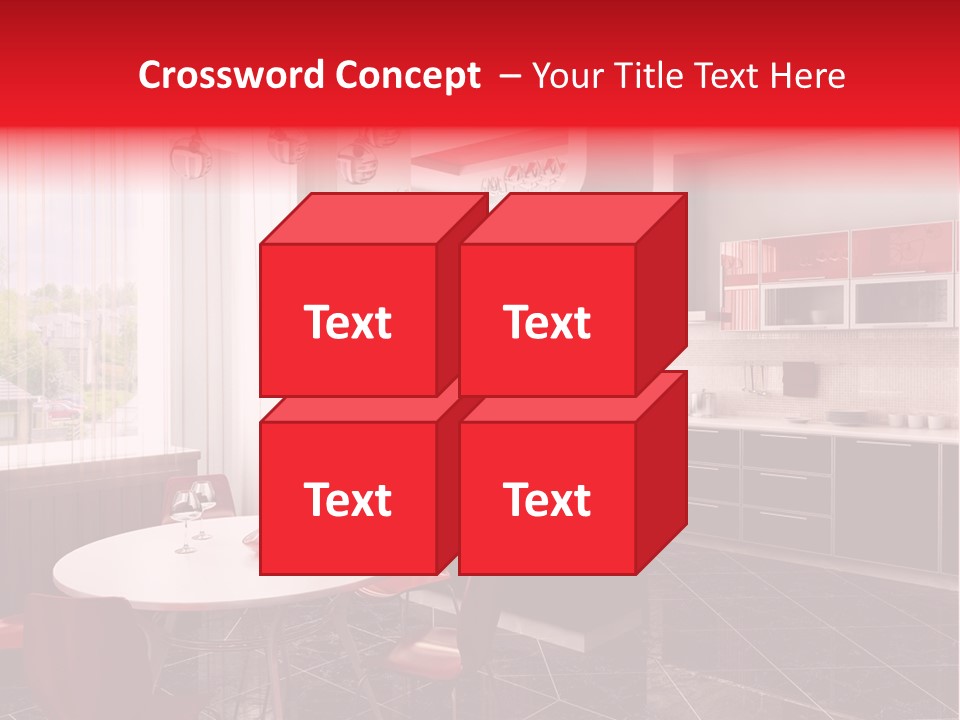 Minimalism Kitchen Decor PowerPoint Template