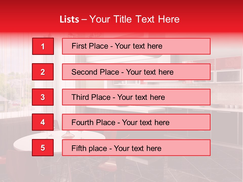 Minimalism Kitchen Decor PowerPoint Template