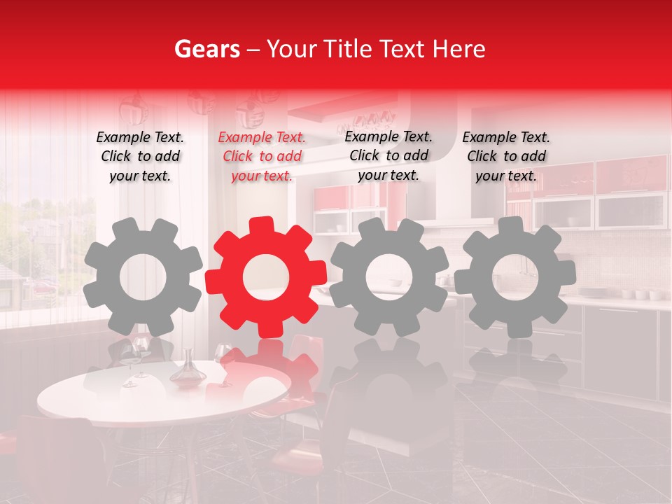 Minimalism Kitchen Decor PowerPoint Template