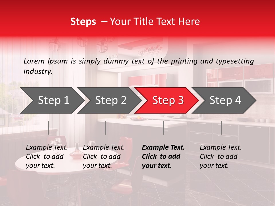 Minimalism Kitchen Decor PowerPoint Template