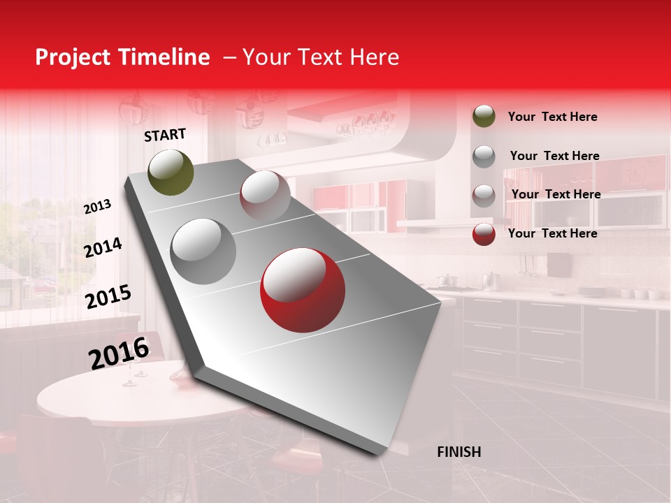 Minimalism Kitchen Decor PowerPoint Template