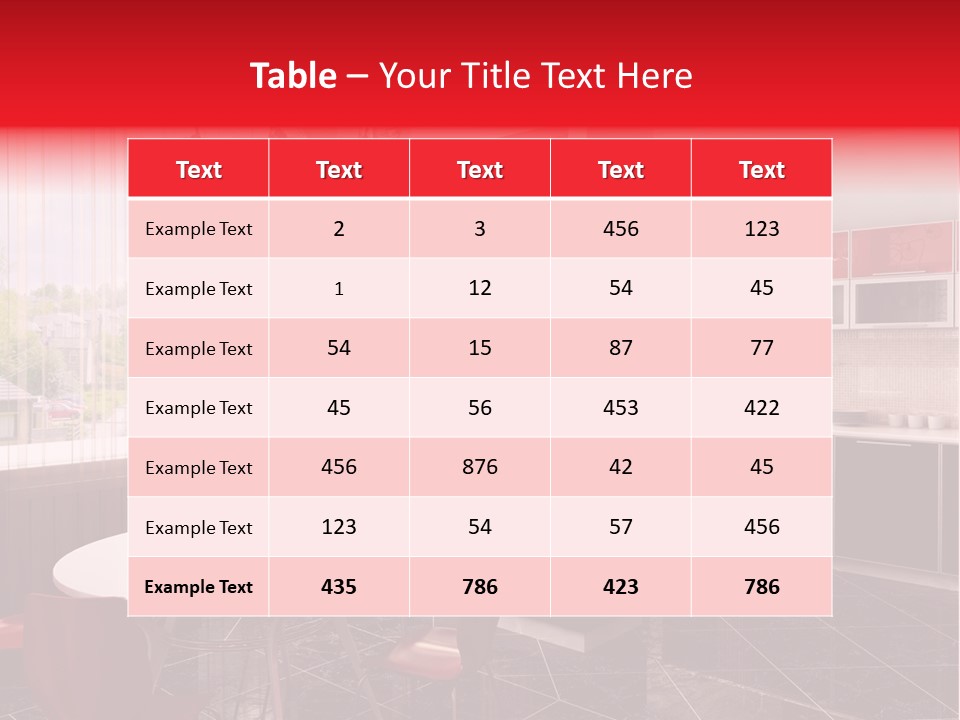 Minimalism Kitchen Decor PowerPoint Template