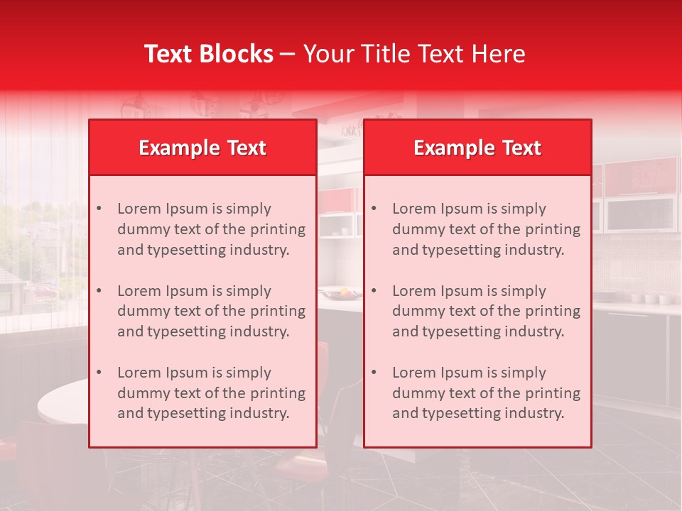 Minimalism Kitchen Decor PowerPoint Template