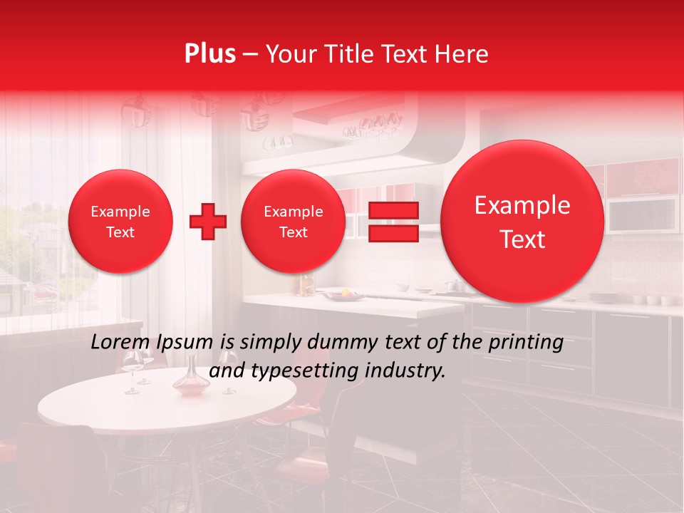 Minimalism Kitchen Decor PowerPoint Template