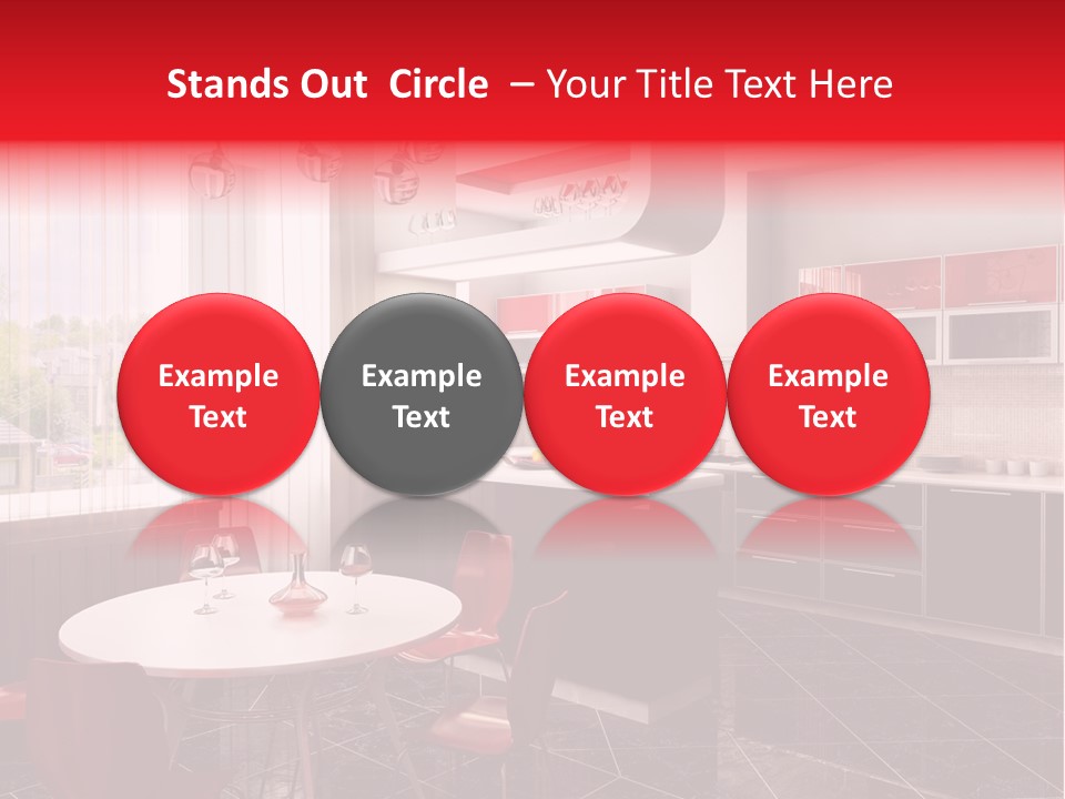 Minimalism Kitchen Decor PowerPoint Template