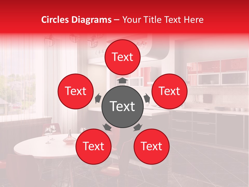 Minimalism Kitchen Decor PowerPoint Template