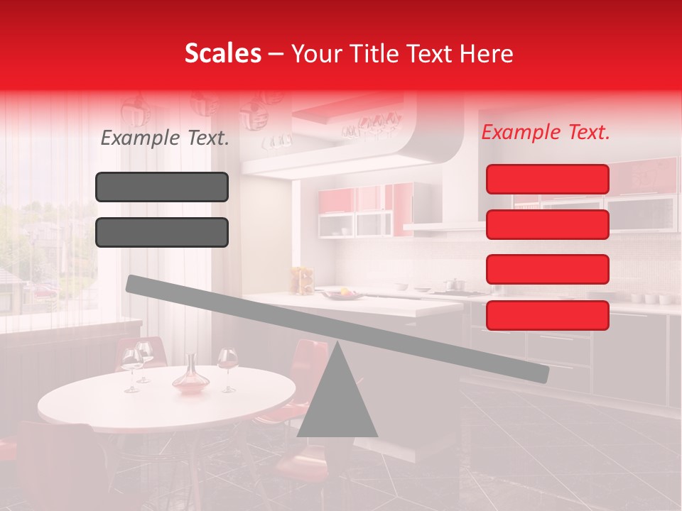 Minimalism Kitchen Decor PowerPoint Template