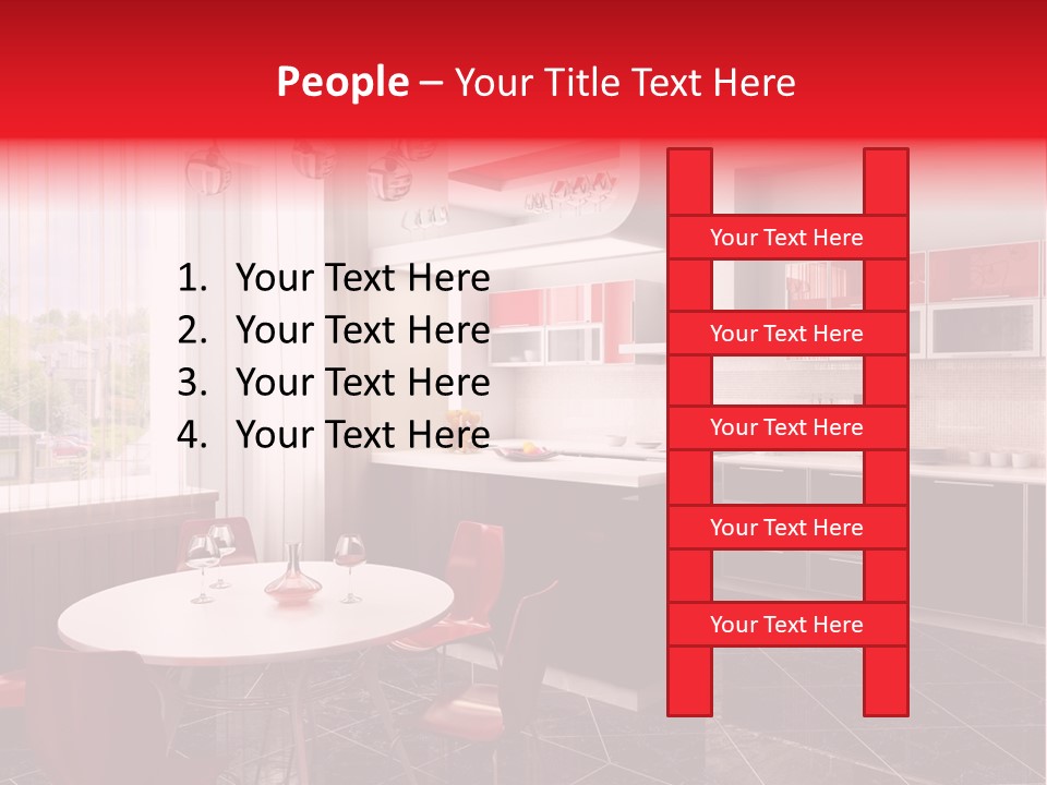 Minimalism Kitchen Decor PowerPoint Template