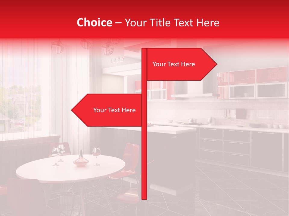 Minimalism Kitchen Decor PowerPoint Template