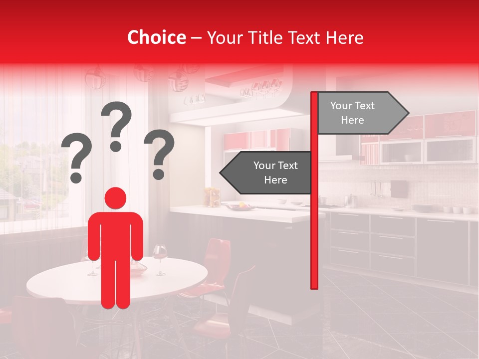 Minimalism Kitchen Decor PowerPoint Template