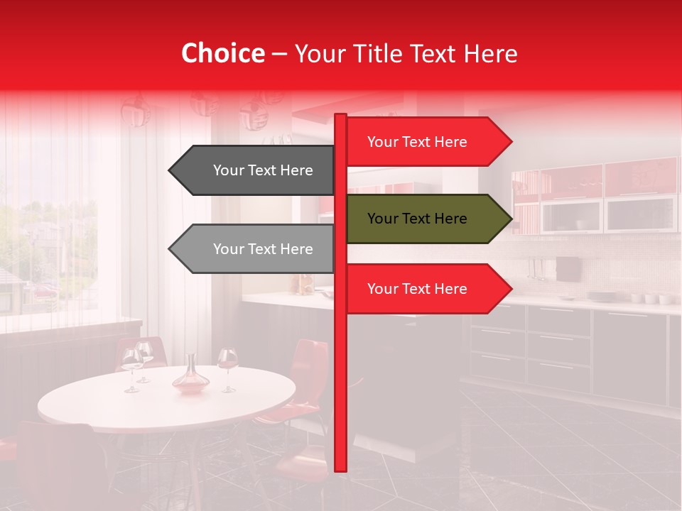 Minimalism Kitchen Decor PowerPoint Template