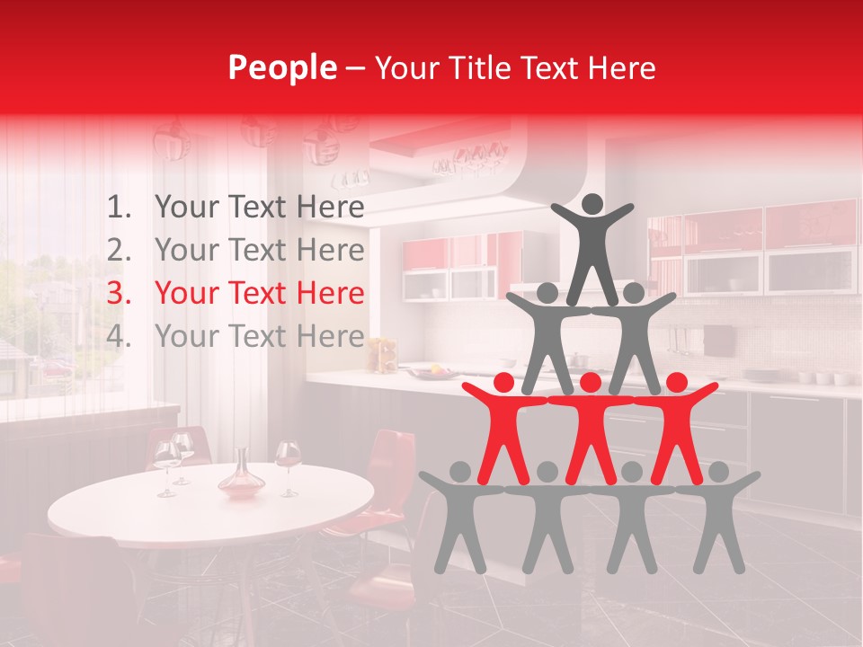 Minimalism Kitchen Decor PowerPoint Template