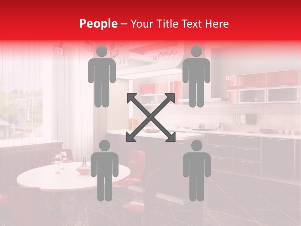 Minimalism Kitchen Decor PowerPoint Template