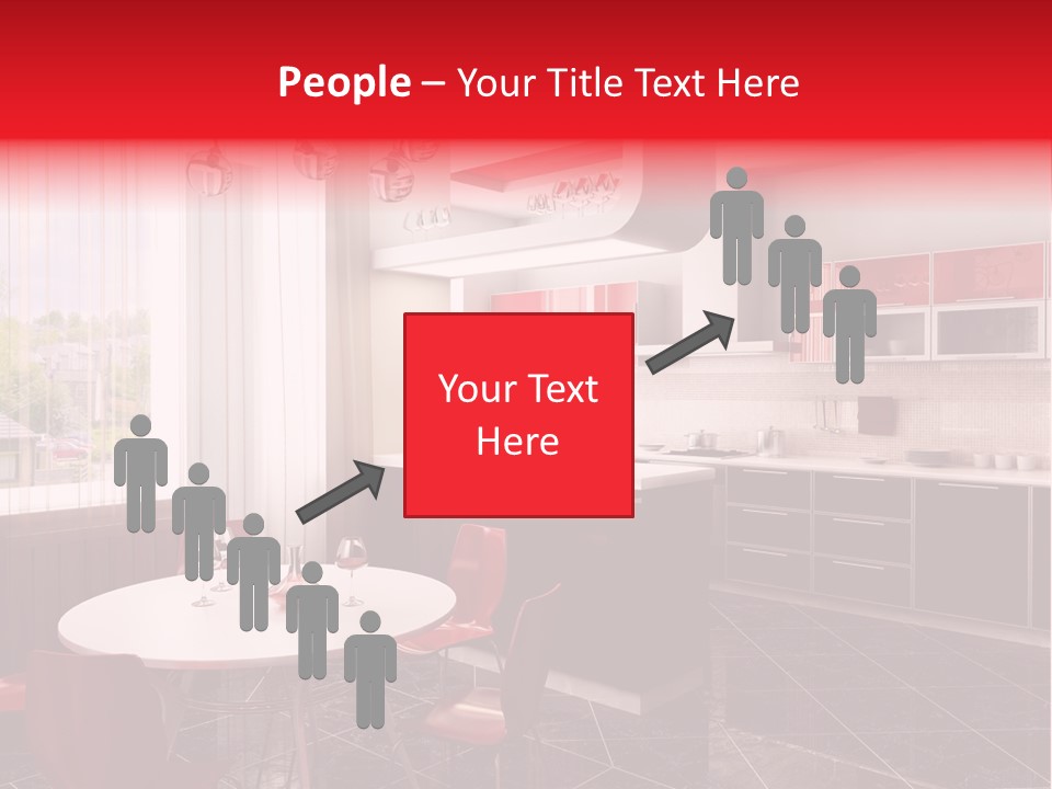 Minimalism Kitchen Decor PowerPoint Template