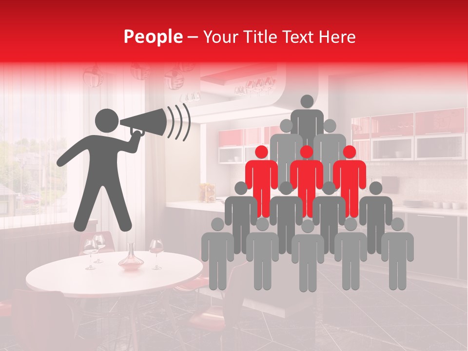 Minimalism Kitchen Decor PowerPoint Template