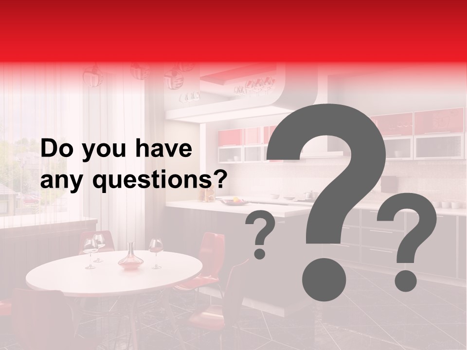 Minimalism Kitchen Decor PowerPoint Template