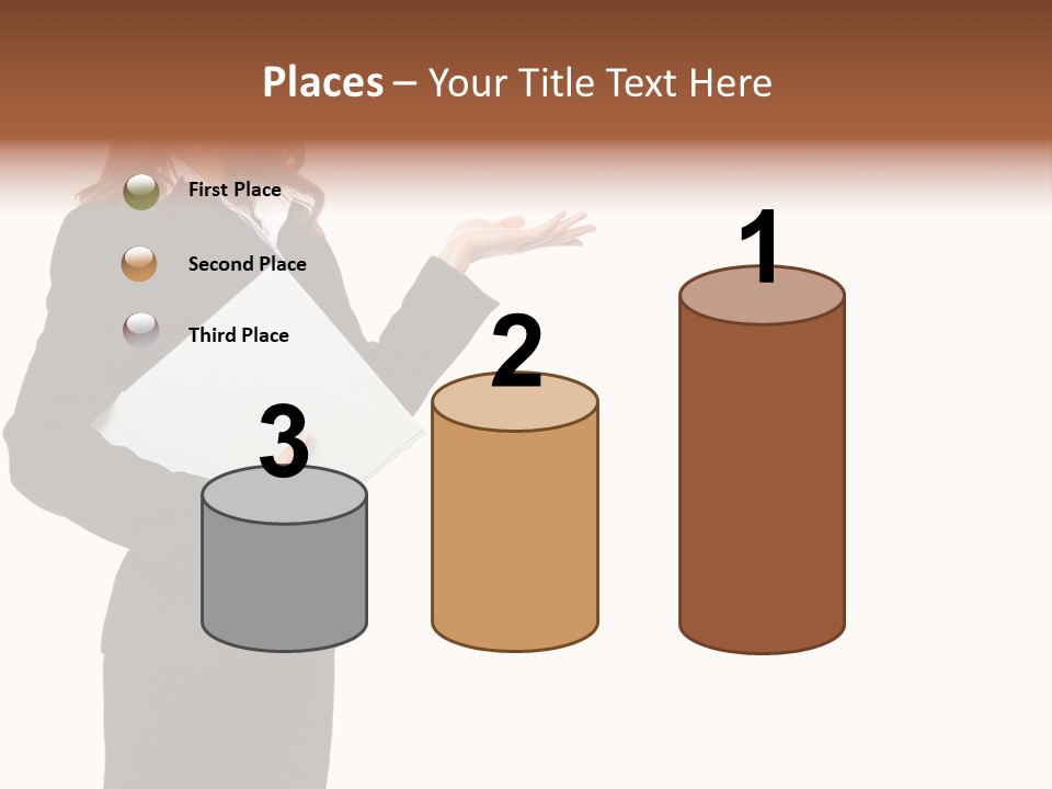 Lady Study Business PowerPoint Template