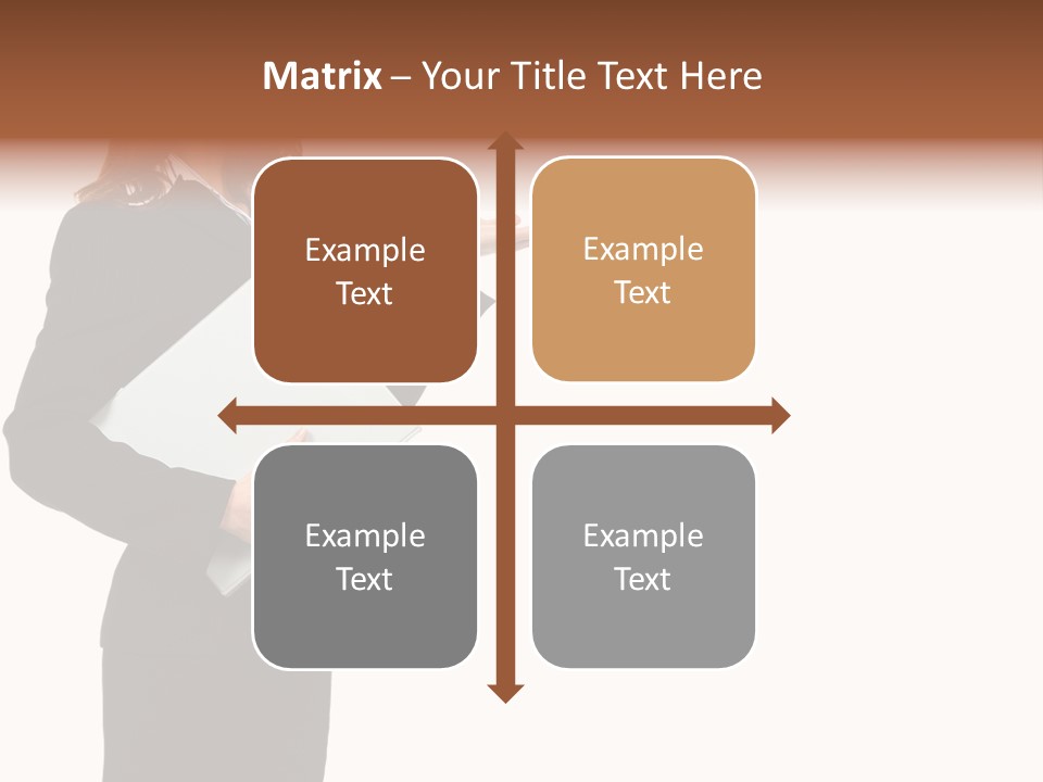 Lady Study Business PowerPoint Template