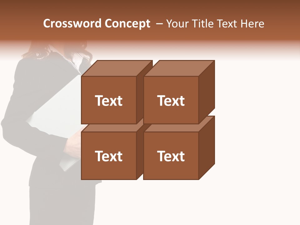 Lady Study Business PowerPoint Template