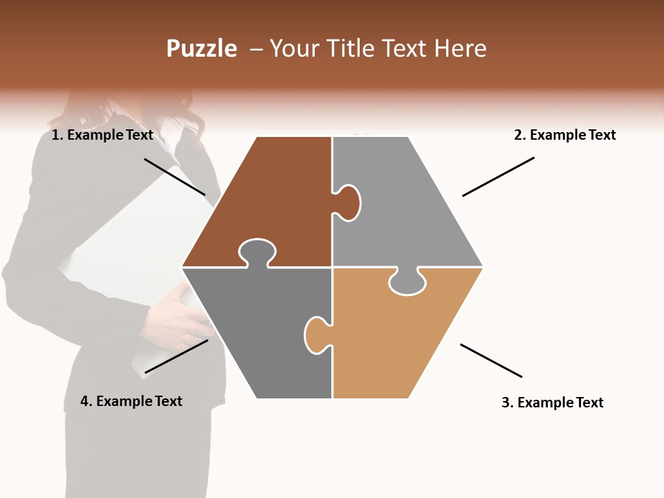 Lady Study Business PowerPoint Template