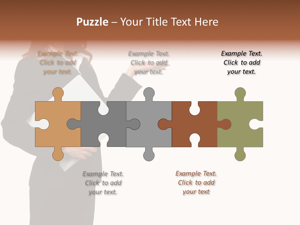 Lady Study Business PowerPoint Template