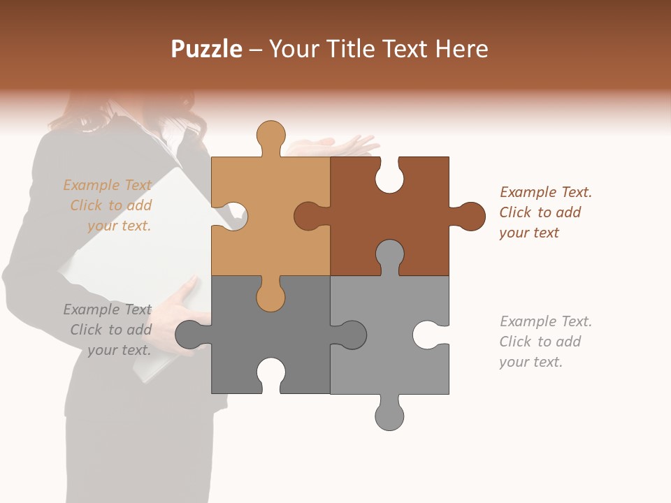 Lady Study Business PowerPoint Template