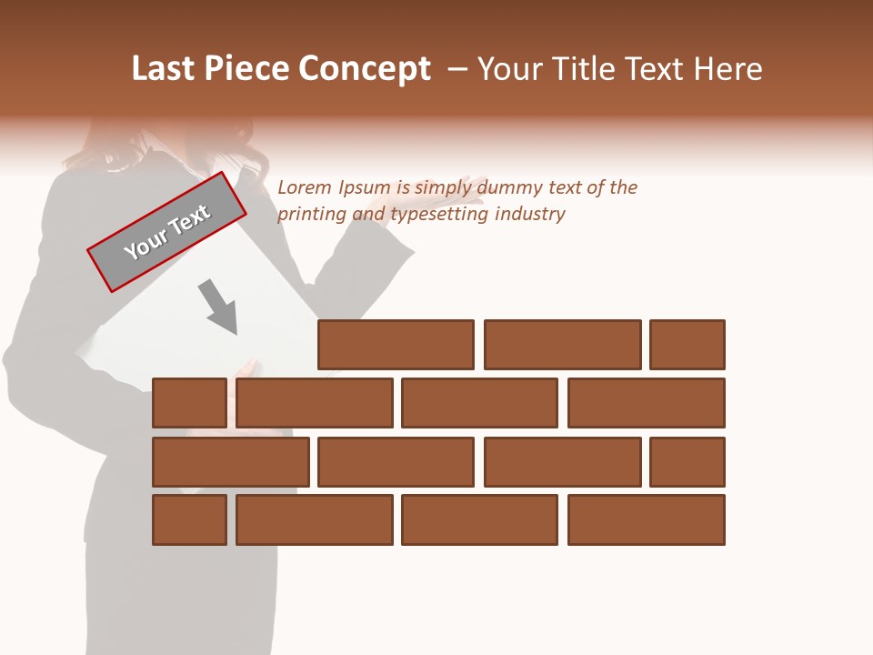 Lady Study Business PowerPoint Template