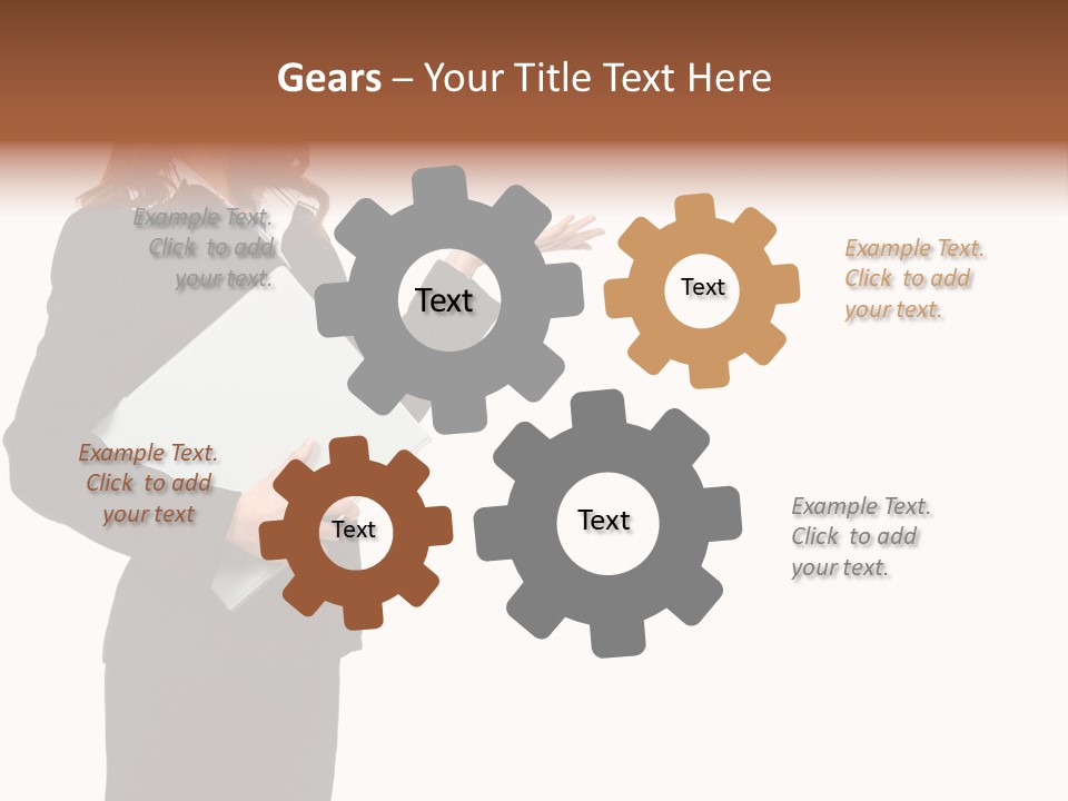 Lady Study Business PowerPoint Template