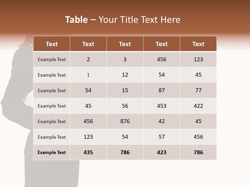 Lady Study Business PowerPoint Template