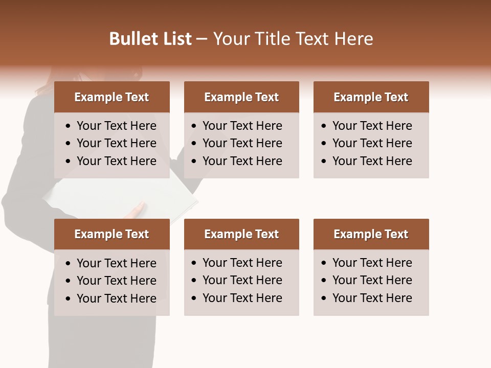 Lady Study Business PowerPoint Template