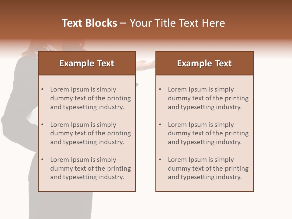 Lady Study Business PowerPoint Template