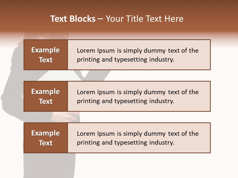 Lady Study Business PowerPoint Template