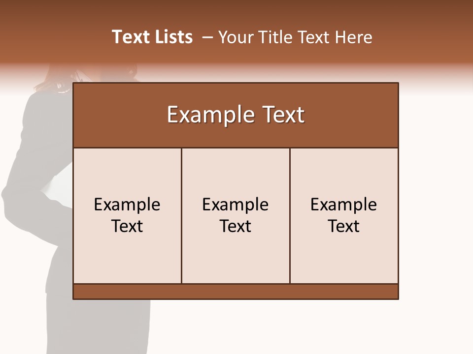 Lady Study Business PowerPoint Template