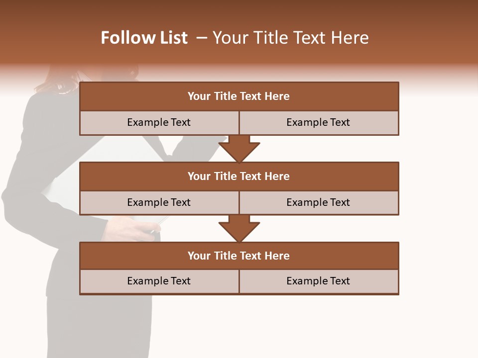 Lady Study Business PowerPoint Template
