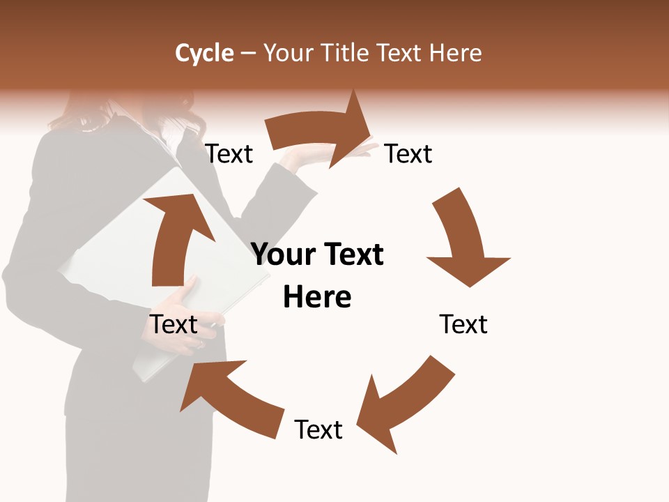 Lady Study Business PowerPoint Template