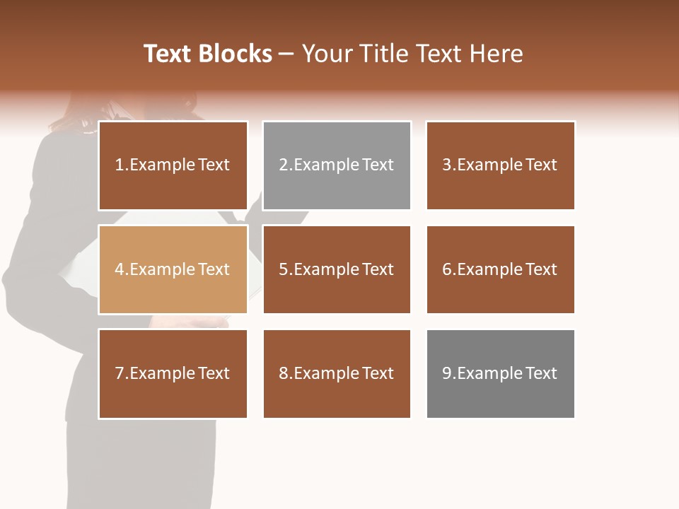 Lady Study Business PowerPoint Template