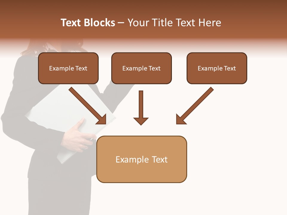 Lady Study Business PowerPoint Template