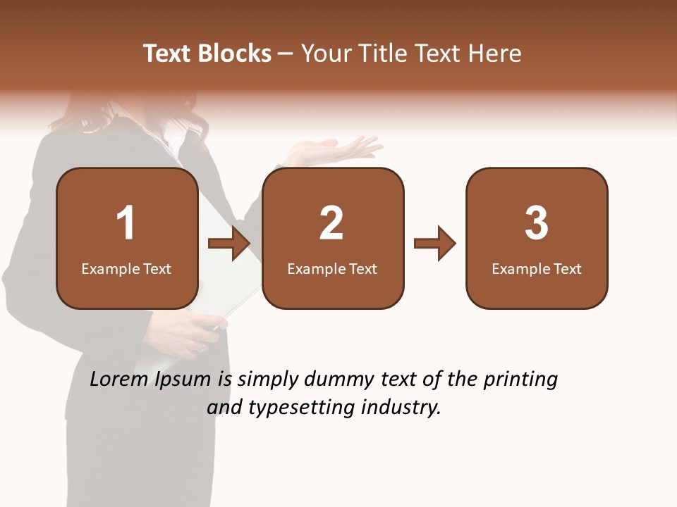 Lady Study Business PowerPoint Template